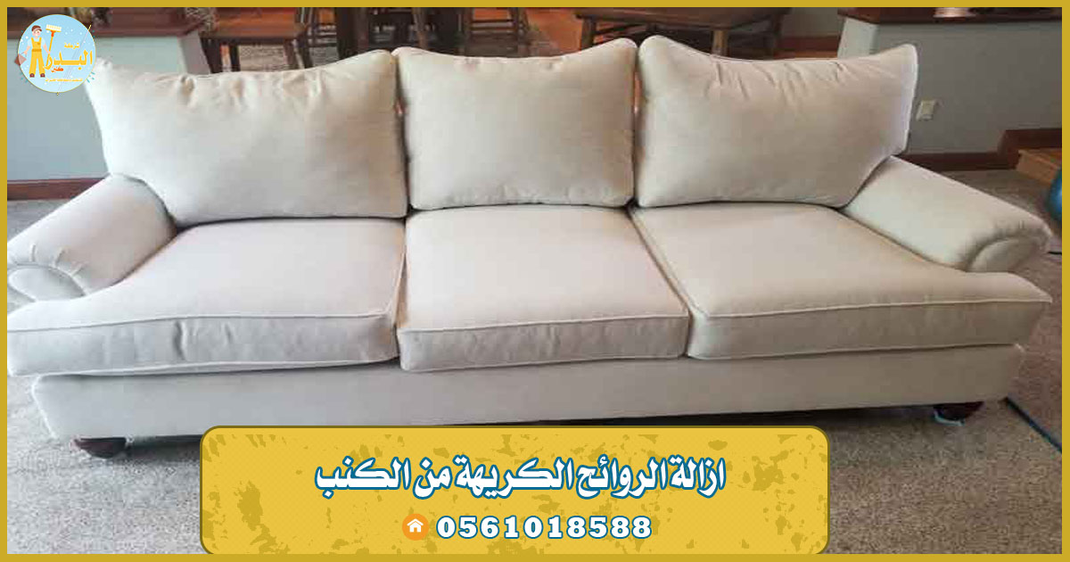 ازالة الروائح الكريهة من الكنب